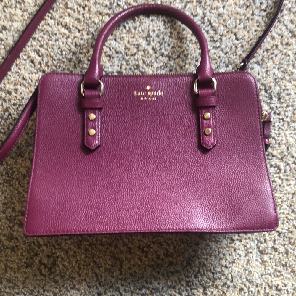 Maroon Kate Spade bag